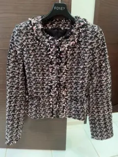 極美品⭐︎ANAYI アナイ【24年製】メランジツイードノーカラー