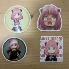 4枚セットシールアーニャ・フォージャー ステッカー