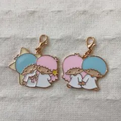 サンリオ　キキララ　メタルチャーム　キーホルダー　2個セット