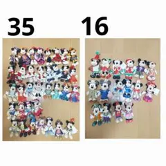まとめ売り　51体　ディズニー　ぬいぐるみバッジ