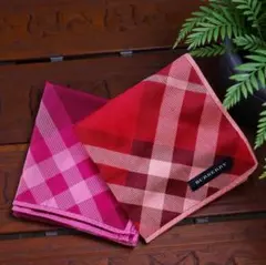 BURBERRY バーバリーチェック ハンカチ 2枚セット 新品含む 48ｃｍ