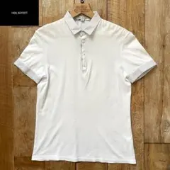 【極美品】NEIL BARRETT 切り替え 半袖 ニット ポロシャツ Sのサムネイル