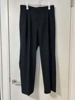 BEAMS ワイドスラックス ブラック メンズ パンツ ストレートのサムネイル