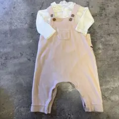 PETIT BATEAUサロペット＆襟付きロンパースセット 6m/67cm