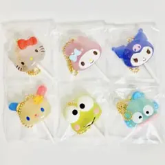 サンリオキャラクターズ カラフルキャンディチャーム 全6種コンプリートセット