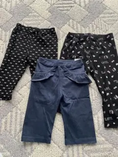 キッズ服 ボトムス 、レギンス3枚セット