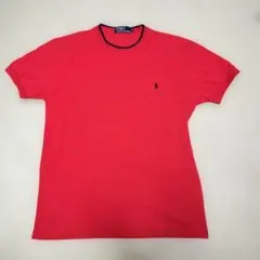 ラルフローレン 赤 Tシャツ 半袖 カットソー ポニーロゴ M