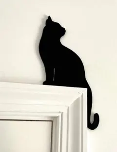 【ねこ】黒猫 置物 インテリア 窓枠などに