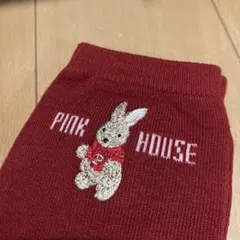 PINK HOUSE ウサギ刺繍 レッドソックス