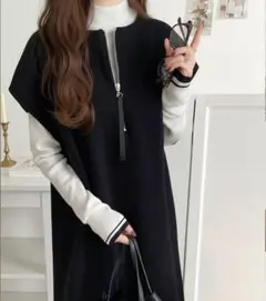 クラシカルエルフclassicalelf 2wayハーフジップワンピース