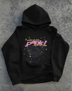 sp5der パーカー黒