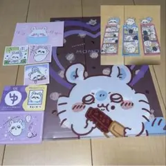 美品　ローソン限定　ガーナちいかわクリアファイル　モモンガ　おまけセット