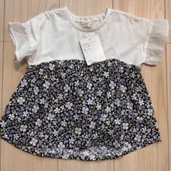 [新品]Biquette Club キムラタン　フラワープリントTシャツ 95