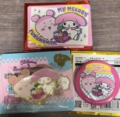 ちいかわ サンリオ スーパーマーケットなピンズ カード バッジ 古本屋 マイメロ