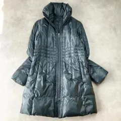 エスパスデカルマ　エレガントスタンドカラーダウンジャケット　アイスブルー　806