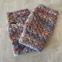 腕時計が見やすい指が出るハンドウォーマー　ハンドメイド