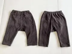 petit main コーデュロイパンツ 70サイズ 双子2着セット　ブラウン