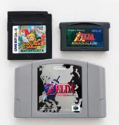 【レトロゲーム/TheLegend of Zelda 3点セット】