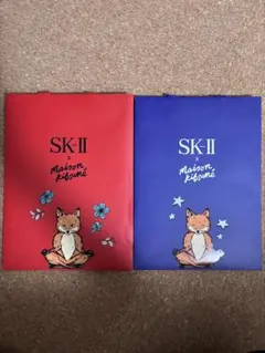 SK2 Maison kitsune 空ビン＆紙袋 メゾンキツネ限定 - メルカリ