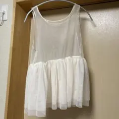【新品タグ付き】ロペピクニック　着丈が選べるチュールビスチェ　38サイズのサムネイル