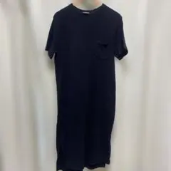 Goodwear ネイビー カットソーワンピース 半袖