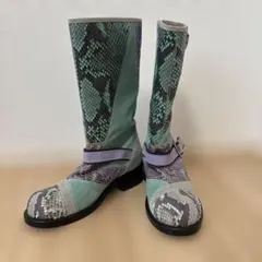 【極美品】ミッソーニ　ロングブーツ　37 24cm パイソン　レザー　645 2026年最新】MISSONI 素材：本革 レディース ロングブーツの人気