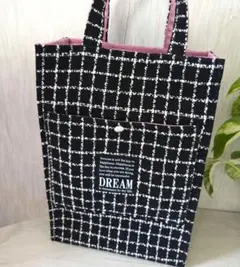 ハンドメイド♡紙袋風ツイードトート♡参観日などに☆