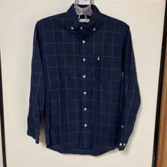 Hush Puppies ネイビー メンズシャツ M