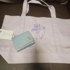 AfternoonTea佐伯ゆう子さんコラボ限定トートバッグ ラベンダー　財布のサムネイル