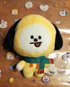BT21　ボールチェーン付きぬいぐるみ　HAPPY KNITTY　CHIMMY