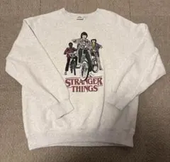 ストレンジャーシングス GU スウェット 白
