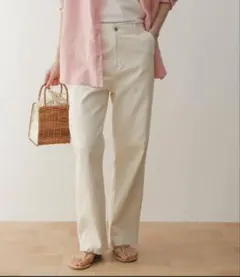 URBAN RESEARCH DOORS デニムワイドパンツ(ナチュラル)