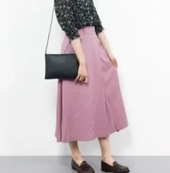 美品　グリーンレーベルリラクシング　ロングフレアスカート　36 フェミニン　春夏