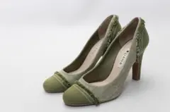 19■DIANA ダイアナ 切り替えラウンドパンプス(22.5ｃｍ)美品