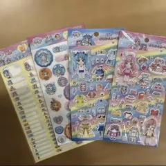 プリキュア　ひろがるスカイ　シール　ネームシール　名前シール　変身きせかえシール