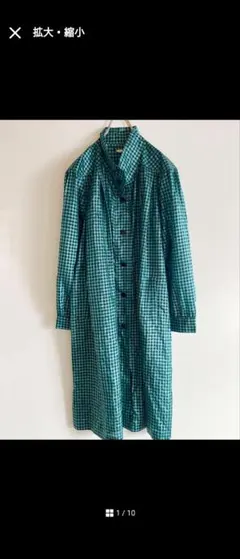 vintage ヴィンテージ ギンガムチェック スプリングコート