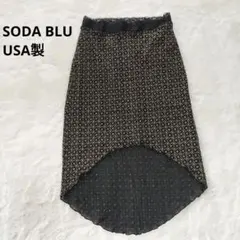 SODA BLU ソーダブルー スカート 総柄 ラメ USA パーティ