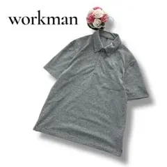 workman ワークマン　メンズ　半袖ポロシャツ　ドライ　グレー　Lサイズ