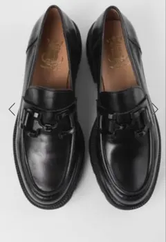 【新品未使用】ボントレ BONTRE 厚底ローファー レディース 39 ブラック BONTRE ボントレ 厚底コインローファー （ブラック） : ブランド