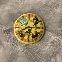 ディズニー 刺繍 缶バッジ ピーターパン