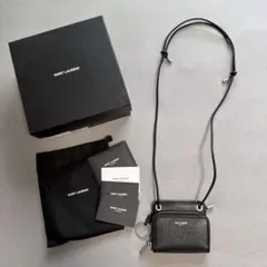 SAINT LAURENT ショルダーポーチ ウォレット 黒