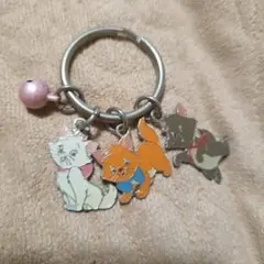 おしゃれキャット ディズニー マリー 鈴付き キーホルダーセット