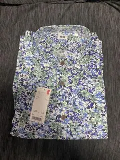 花柄シャツ 長袖 メンズ 緑