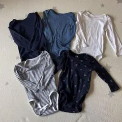 H&M ボディースーツ 5枚セットロンパース