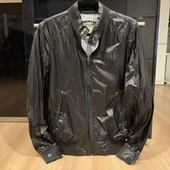 DIESEL ブラックナイロンジャケット S 内ポケあり