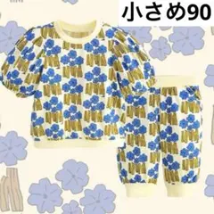 moimoln モイモルン　半袖フラワーセットアップ　90 夏　Tシャツ