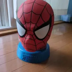 激レア！スパイダーマン 貯金箱 33cm フェイスモデル 存在感抜群