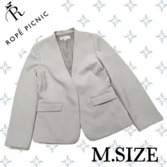 f77〚ROPE PICNIC〛テーラードジャケット ライトグレー Mサイズのサムネイル