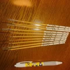 盛林堂製竹製細筆ペン 10本セット 和風デザイン