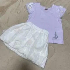 ♡ petit main ＊ 80サイズ ラプンツェルトップス スカートセット♡